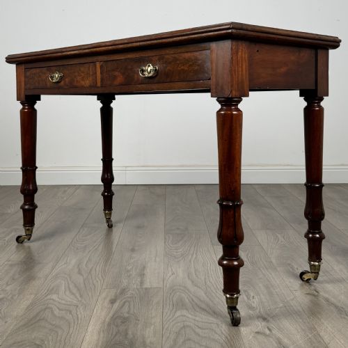 ANTIQUE 19TH CENTURY WRITING TABLE IN MAHOGANY - ADDITIONAL PHOTO 1