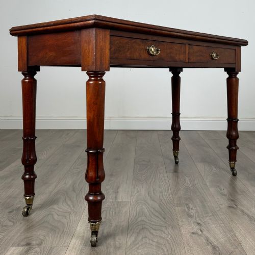 ANTIQUE 19TH CENTURY WRITING TABLE IN MAHOGANY - ADDITIONAL PHOTO 5
