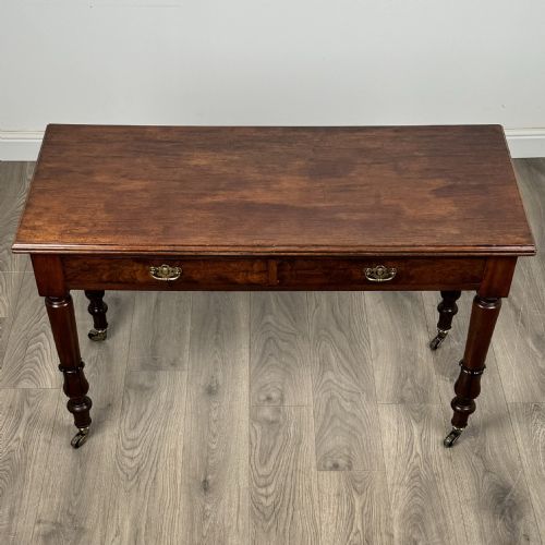 ANTIQUE 19TH CENTURY WRITING TABLE IN MAHOGANY - ADDITIONAL PHOTO 6