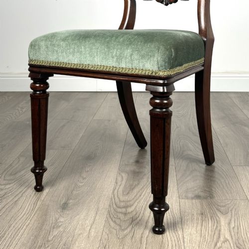 ANTIQUE EARLY 19TH CENTURY SET OF 6 FINEST QUALITY DINING CHAIRS - ADDITIONAL PHOTO 4