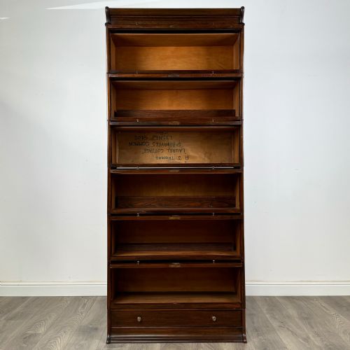 ANTIQUE 20TH CENTURY 6 TIER STACKING BARRISTERS BOOKCASE - ADDITIONAL PHOTO 1