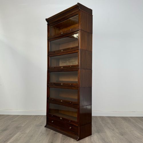 ANTIQUE 20TH CENTURY 6 TIER STACKING BARRISTERS BOOKCASE - ADDITIONAL PHOTO 2