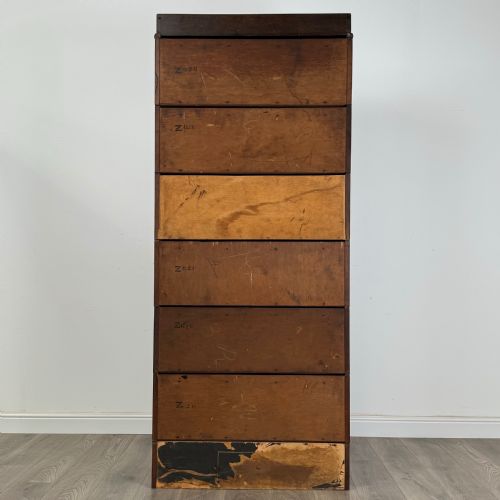 ANTIQUE 20TH CENTURY 6 TIER STACKING BARRISTERS BOOKCASE - ADDITIONAL PHOTO 4
