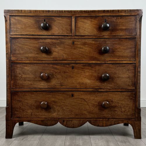 antique 18th century finest quality mahogany chest of drawers - CATEGORY: ANTIQUE CHEST OF DRAWERS - DATED GEORGIAN