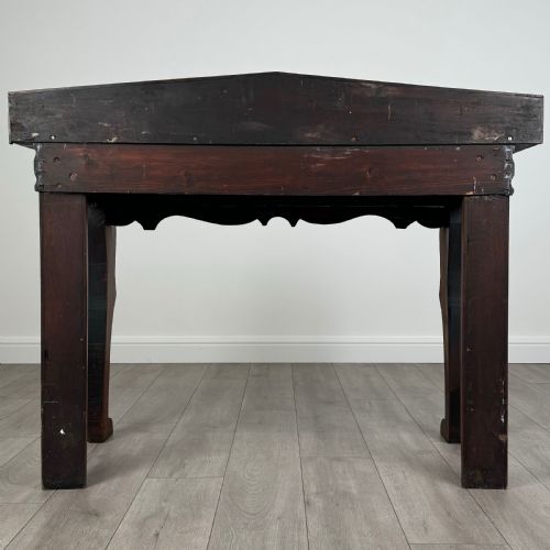ANTIQUE 19TH CENTURY CONSOLE TABLE SIDE TABLE IN MAHOGANY - ADDITIONAL PHOTO 6