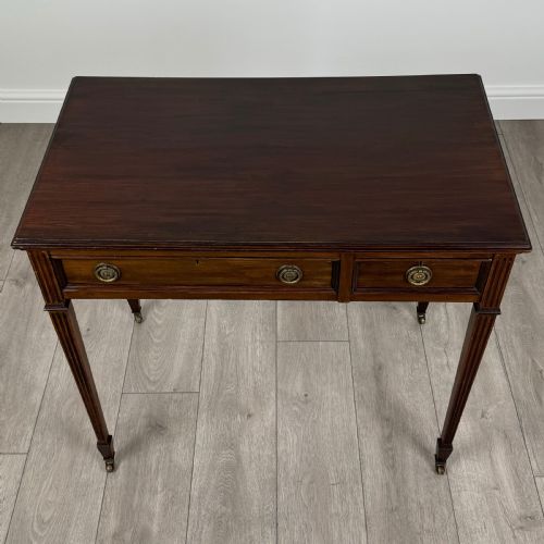 ANTIQUE 20TH CENTURY WRITING TABLE IN MAHOGANY - ADDITIONAL PHOTO 10