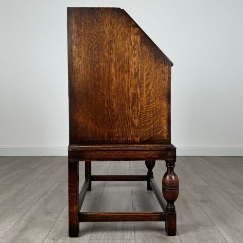 ANTIQUE 20TH CENTURY OAK BUREAU OF GOOD QUALITY - ADDITIONAL PHOTO 10