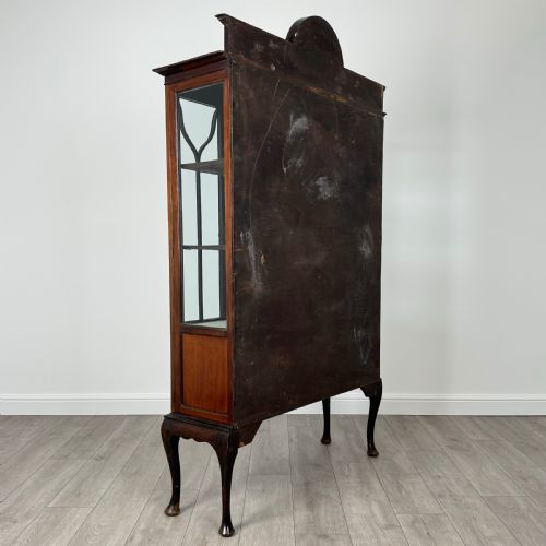 ANTIQUE 20TH CENTURY GLAZED DISPLAY CABINET IN MAHOGANY - ADDITIONAL PHOTO 4
