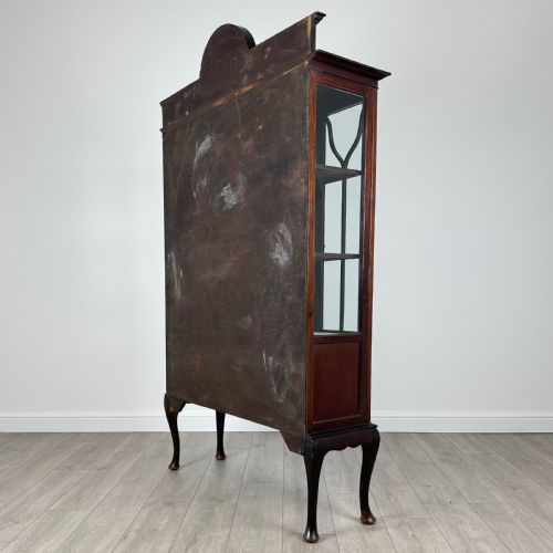 ANTIQUE 20TH CENTURY GLAZED DISPLAY CABINET IN MAHOGANY - ADDITIONAL PHOTO 8