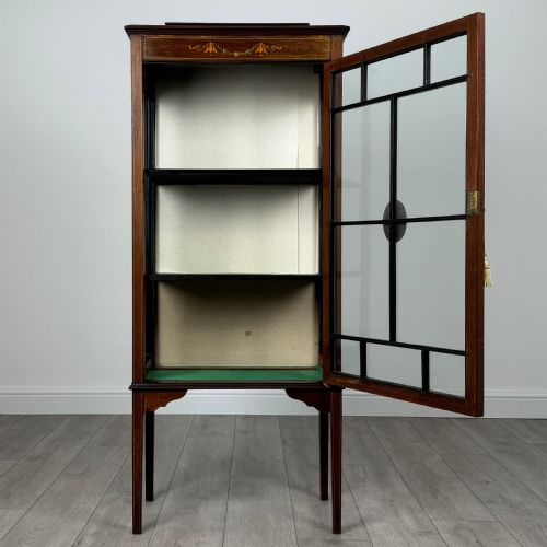 ANTIQUE LATE 19TH CENTURY DISPLAY CABINET IN MAHOGANY - ADDITIONAL PHOTO 1