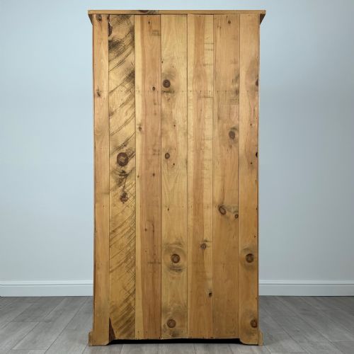 VINTAGE 20TH CENTURY GOOD QUALITY OPEN BOOKCASE IN PINE - ADDITIONAL PHOTO 6
