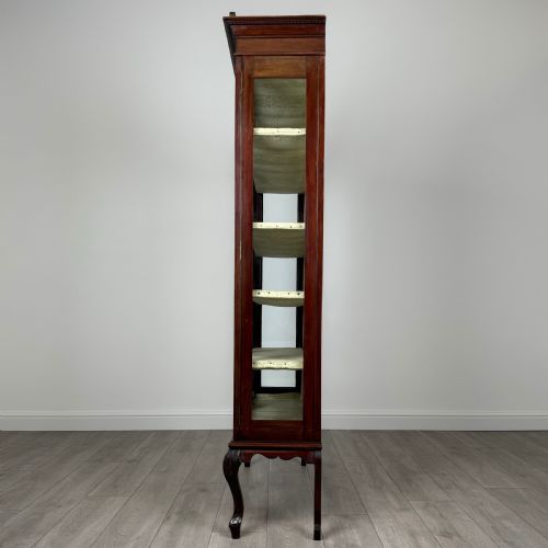 ANTIQUE 20TH CENTURY DISPLAY CABINET IN MAHOGANY - ADDITIONAL PHOTO 2