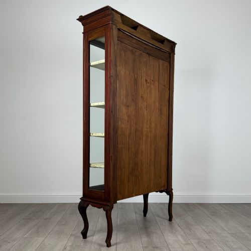 ANTIQUE 20TH CENTURY DISPLAY CABINET IN MAHOGANY - ADDITIONAL PHOTO 4