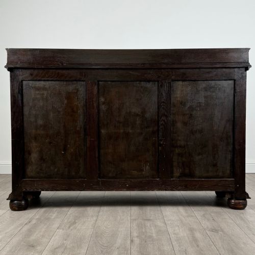 ANTIQUE 20TH CENTURY GOOD QUALITY SIDEBOARD IN OAK - ADDITIONAL PHOTO 5