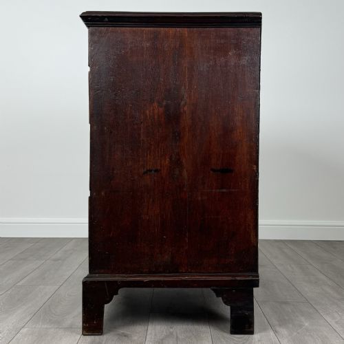 ANTIQUE 18TH CENTURY GOOD QUALITY OAK CHEST OF DRAWERS - ADDITIONAL PHOTO 2