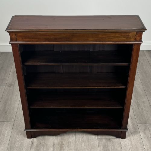 ANTIQUE 20TH CENTURY SMALL OPEN BOOKCASE IN MAHOGANY - ADDITIONAL PHOTO 8