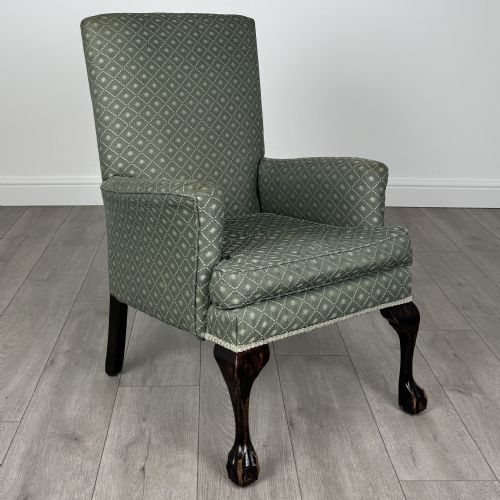 ANTIQUE 20TH CENTURY ARMCHAIR OF SMALL PROPORTIONS IN OAK - ADDITIONAL PHOTO 6