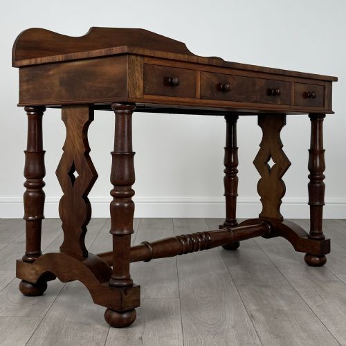 ANTIQUE 19TH CENTURY GOOD QUALITY SIDE TABLE IN MAHOGANY - ADDITIONAL PHOTO 7