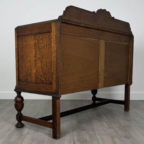 ANTIQUE 20TH CENTURY ART NOUVEAU SIDEBOARD IN OAK - ADDITIONAL PHOTO 3