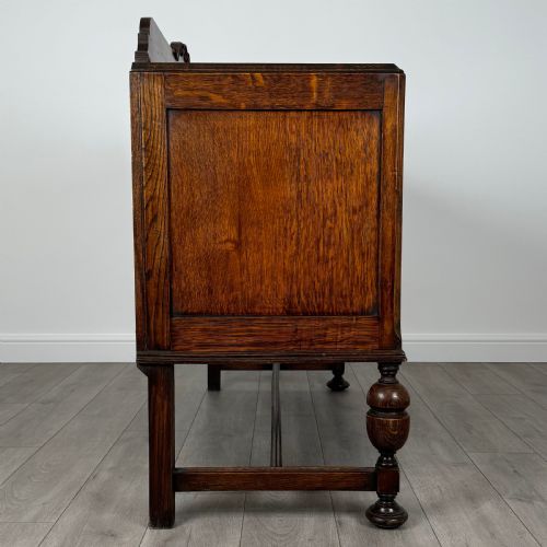 ANTIQUE 20TH CENTURY ART NOUVEAU SIDEBOARD IN OAK - ADDITIONAL PHOTO 6