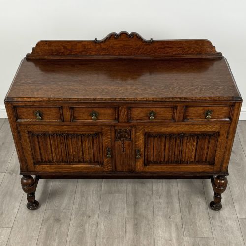 ANTIQUE 20TH CENTURY ART NOUVEAU SIDEBOARD IN OAK - ADDITIONAL PHOTO 11