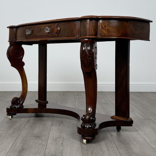 ANTIQUE 19TH CENTURY CONSOLE TABLE IN MAHOGANY - ADDITIONAL PHOTO 1
