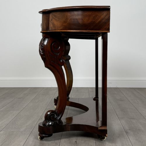 ANTIQUE 19TH CENTURY CONSOLE TABLE IN MAHOGANY - ADDITIONAL PHOTO 2