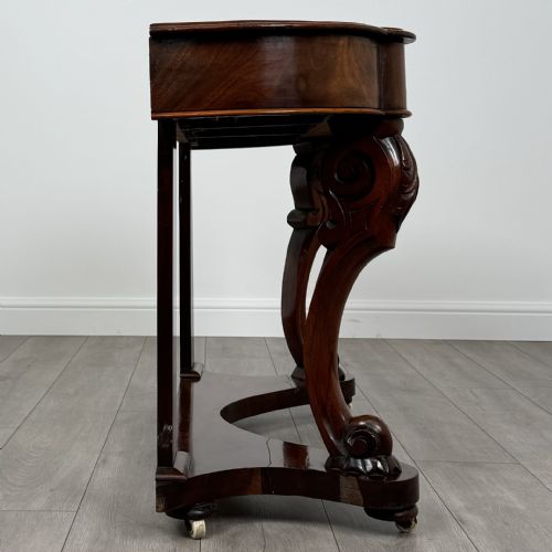 ANTIQUE 19TH CENTURY CONSOLE TABLE IN MAHOGANY - ADDITIONAL PHOTO 5