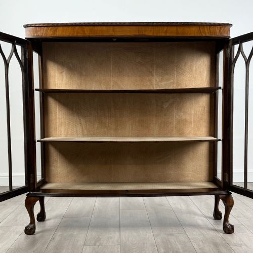 ANTIQUE 20TH CENTURY DISPLAY CABINET IN MAHOGANY - ADDITIONAL PHOTO 1