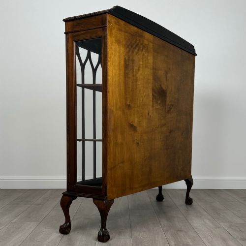 ANTIQUE 20TH CENTURY DISPLAY CABINET IN MAHOGANY - ADDITIONAL PHOTO 3