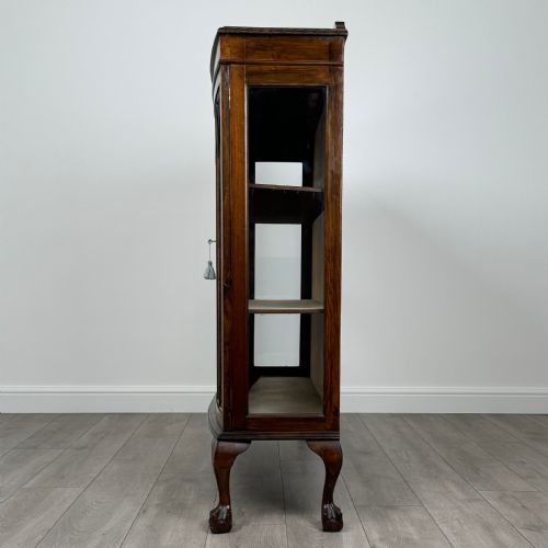 ANTIQUE 20TH CENTURY DISPLAY CABINET IN MAHOGANY - ADDITIONAL PHOTO 4