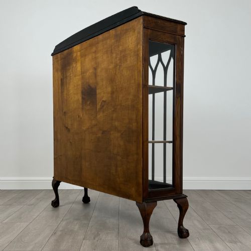 ANTIQUE 20TH CENTURY DISPLAY CABINET IN MAHOGANY - ADDITIONAL PHOTO 6