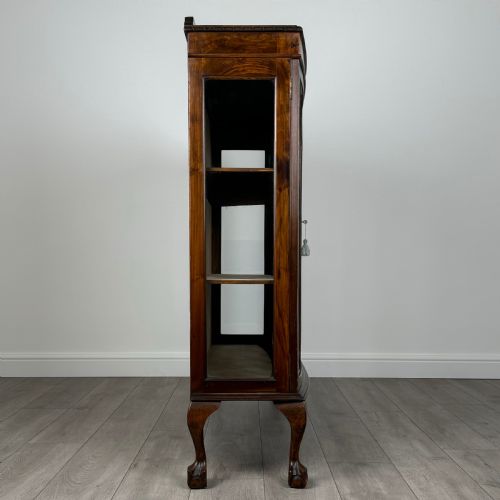 ANTIQUE 20TH CENTURY DISPLAY CABINET IN MAHOGANY - ADDITIONAL PHOTO 7