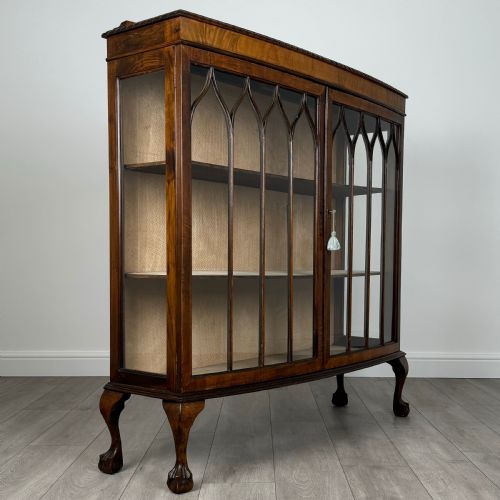 ANTIQUE 20TH CENTURY DISPLAY CABINET IN MAHOGANY - ADDITIONAL PHOTO 8