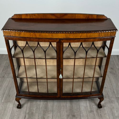 ANTIQUE 20TH CENTURY DISPLAY CABINET IN MAHOGANY - ADDITIONAL PHOTO 9