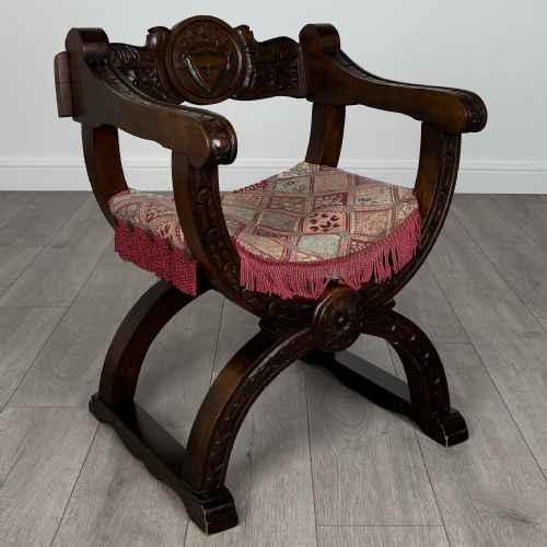 ANTIQUE 20TH CENTURY PAIR OF FRENCH ARMCHAIRS IN MAHOGANY - ADDITIONAL PHOTO 6