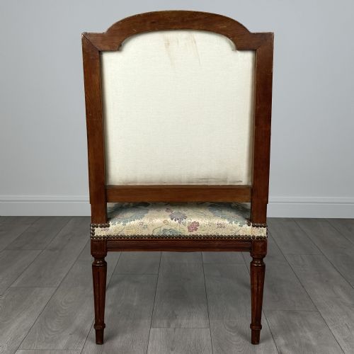 ANTIQUE 19TH CENTURY PAIR OF FRENCH ARMCHAIRS IN WALNUT - ADDITIONAL PHOTO 5