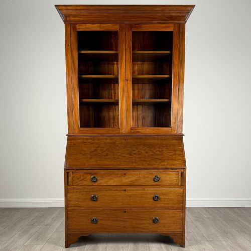 antique 20th century bureau bookcase in mahogany - CATEGORY: ANTIQUE BUREAU - DATED EDWARDIAN