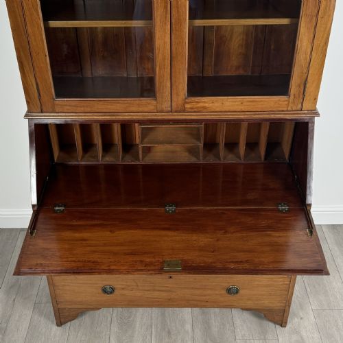 ANTIQUE 20TH CENTURY BUREAU BOOKCASE IN MAHOGANY - ADDITIONAL PHOTO 9