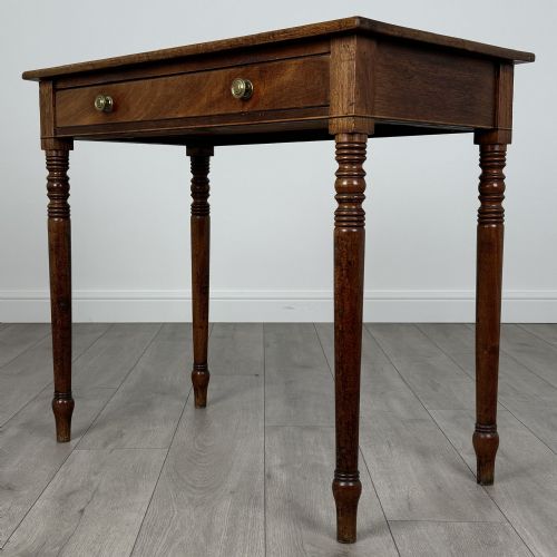 ANTIQUE 18TH CENTURY FINE QUALITY WRITING TABLE IN MAHOGANY - ADDITIONAL PHOTO 1