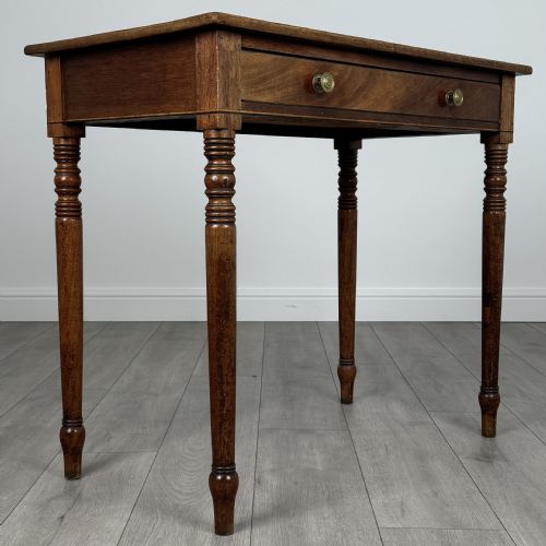 ANTIQUE 18TH CENTURY FINE QUALITY WRITING TABLE IN MAHOGANY - ADDITIONAL PHOTO 7