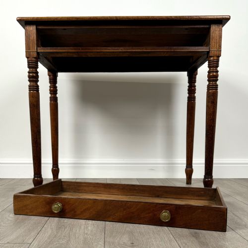 ANTIQUE 18TH CENTURY FINE QUALITY WRITING TABLE IN MAHOGANY - ADDITIONAL PHOTO 9