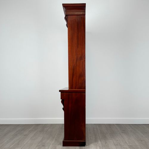 ANTIQUE 19TH CENTURY GOOD QUALITY BOOKCASE IN MAHOGANY - ADDITIONAL PHOTO 2