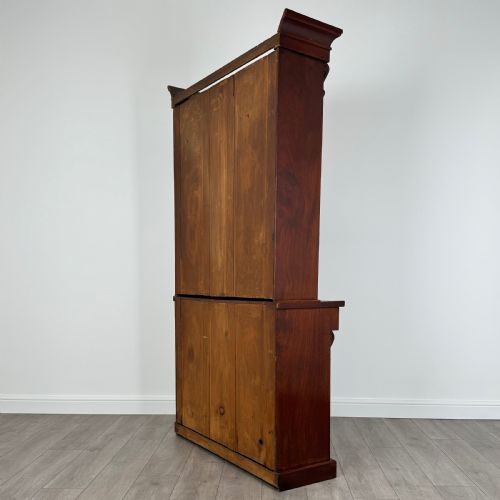 ANTIQUE 19TH CENTURY GOOD QUALITY BOOKCASE IN MAHOGANY - ADDITIONAL PHOTO 4