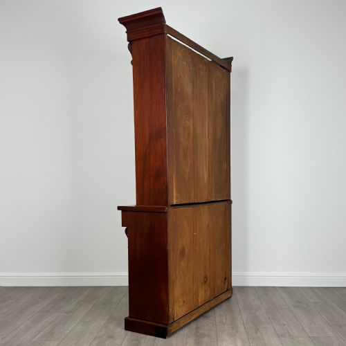 ANTIQUE 19TH CENTURY GOOD QUALITY BOOKCASE IN MAHOGANY - ADDITIONAL PHOTO 5