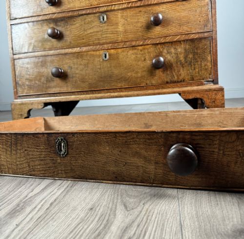ANTIQUE 18TH CENTURY GOOD QUALITY BUREAU IN OAK - ADDITIONAL PHOTO 14