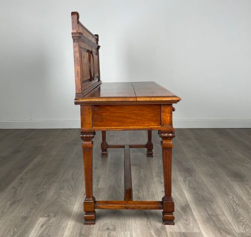 ANTIQUE 19TH CENTURY SIDE TABLE CONSOLE TABLE IN OAK - ADDITIONAL PHOTO 6
