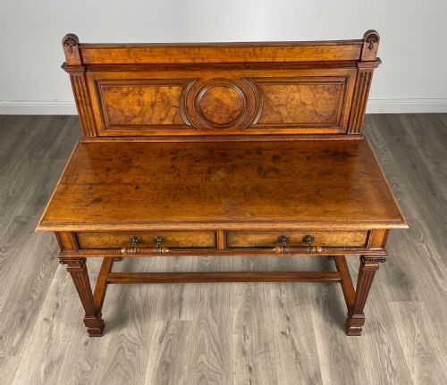 ANTIQUE 19TH CENTURY SIDE TABLE CONSOLE TABLE IN OAK - ADDITIONAL PHOTO 8