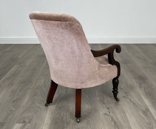 ANTIQUE ORIGINAL VICTORIAN CHILDREN'S ARMCHAIR IN MAHOGANY - ADDITIONAL PHOTO 16