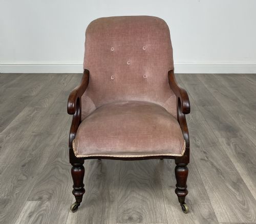ANTIQUE ORIGINAL VICTORIAN CHILDREN'S ARMCHAIR IN MAHOGANY - ADDITIONAL PHOTO 19